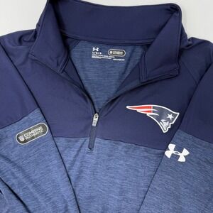 Under Armour New England Patriots NFL Combine 1/4 Zip Pullover Mens Large